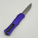 Grenade Blem Microtech Knives Mini Hera Stonewash S/E M390MK w/ Purple Handle 1703M-10PU