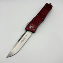 Pre-Owned Microtech Combat Troodon Single Edge Stonewash & Merlot 143-10MR