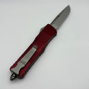 Pre-Owned Microtech Combat Troodon Single Edge Stonewash & Merlot 143-10MR