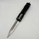 Pre-Owned Microtech Dirac Delta D/E Stonewash Fully Serrated & Black 227-12