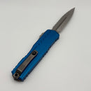 Pre-Owned Microtech Cypher II D/E Full Serrated Stonewash w/ Blue Handle 1242-12BL