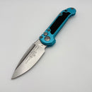 Pre-Owned Microtech Knives LUDT Gen III Stonewash Drop Point w/ Turquoise Handle 1135-10TQ
