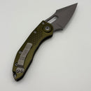 Pre-Owned Microtech Borka Stitch Auto w/ OD Green Handles & Apocalyptic M390 169-10APOD