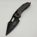 Pre-Owned Microtech Borka Stitch Natural Clear Black Standard 169-1NC