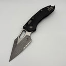 Pre-Owned Microtech Knives Manual Stitch RAM LOK Fluted Black Aluminum & Apocalyptic Partial Serrated M390MK 169RL-11APFL