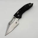 Pre-Owned Microtech Knives Manual Stitch RAM LOK Fluted Black G-10 & Partial Serrated M390MK 169RL-11FLGTBK