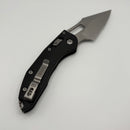 Pre-Owned Microtech Knives Manual Stitch RAM LOK Fluted Black G-10 & Partial Serrated M390MK 169RL-11FLGTBK