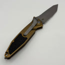 Grenade Blem Microtech Socom Elite Auto w/ Apocalyptic T/E Partial Serrated & Tan Handle 161A-11APTA