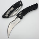 Microtech Hawk w/ Black Aluminum Handle & Stonewash M390MK 166-10
