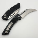 Microtech Hawk w/ Black Aluminum Handle & Stonewash M390MK 166-10