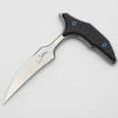 Microtech & Bastinelli Bee Marfione Select Stonewash w/ Carbon Fiber Handles & Blue Hardware 218-10MS5