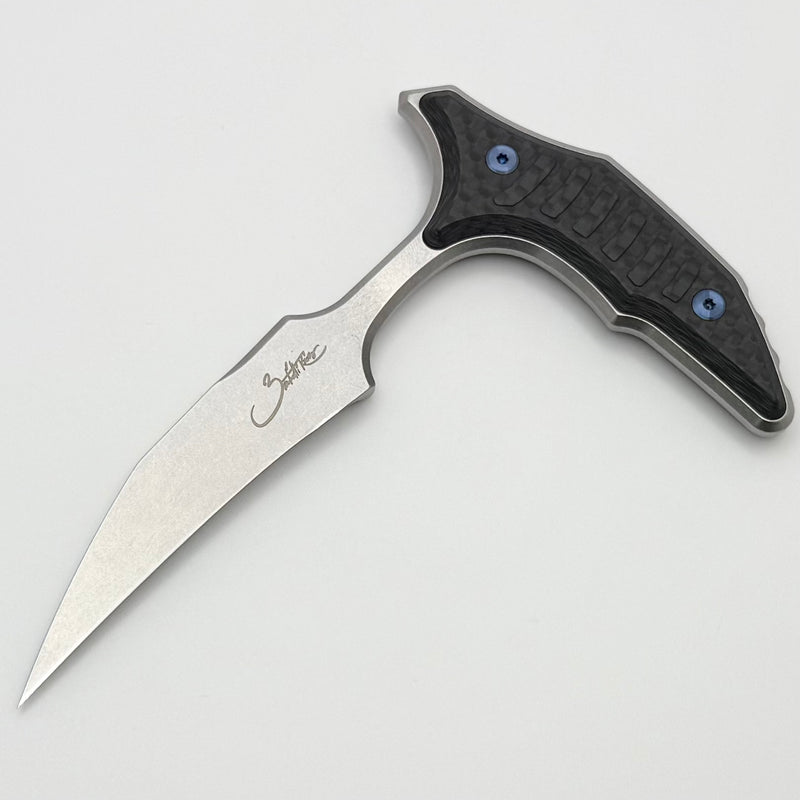 Microtech & Bastinelli Bee Marfione Select Stonewash w/ Carbon Fiber H