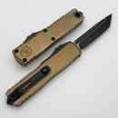 Microtech UTX-85 Gen IV w/ Tan Topographic Handle & Black T/E M390MK 12334-1TPTA