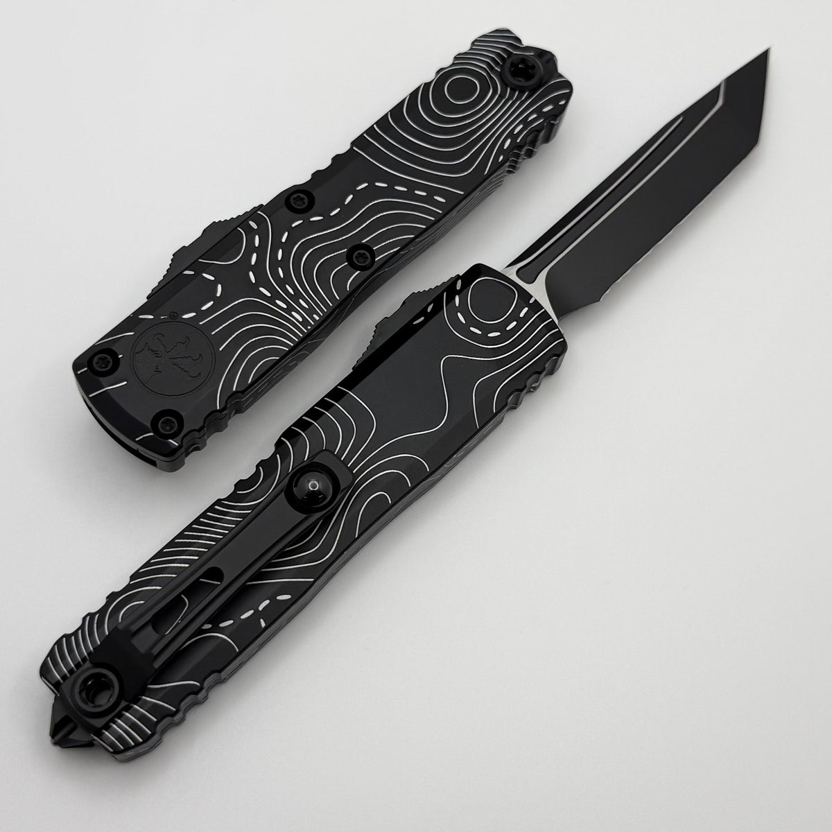 【みっつんは様】用ULTIMUS黒/ナチュラル 硬式84cm890ｇ Microtech UTX-85 Gen IV w/ Black Topographic Handle & Black Full Serra