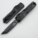 Microtech UTX-85 Gen IV w/ Black Topographic Handle & Black T/E M390MK 12334-1TP