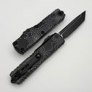 Microtech UTX-85 Gen IV w/ Black Topographic Handle & Black T/E M390MK 12334-1TP
