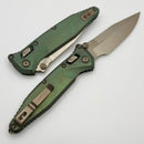 Marfione Select Microtech Socom Ram-Lok Antique Green Titanium Slab Side Handles w/ Bronze Accents & Bronze Spear Point Stonewash M390MK 160RLS-13SMS1