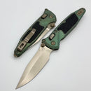 Marfione Select Microtech Socom Ram-Lok Antique Green Titanium Textured Inlaid Handles w/ Bronze Accents & Bronze Spear Point Stonewash M390MK 160RL-13SMS1