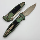 Marfione Select Microtech Socom Ram-Lok Antique Green Titanium Textured Inlaid Handles w/ Bronze Accents & Bronze Spear Point Stonewash M390MK 160RL-13SMS1