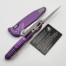 Marfione Select Microtech Socom Ram-Lok Purple Haze Titanium Frag Handles w/ Purple Accents & Spear Point Stonewash M390MK 160RL-10FRSMS6