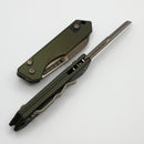 Heretic Knives Jinn Auto w/ OD Green Aluminum Handles & Bronze MagnaCut H113-7A-GRN