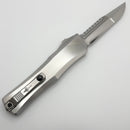 Marfione Custom Knives Combat Troodon Interceptor Mirror Polish Compound Ground Blade w/ Hand Rubbed Satin Finish 416 Stainless Steel Handle w/ Flamed Accent