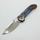 Marfione Custom LUDT Gen III Galactic Acid Slab Side Titanium Handles w/ Bronze Accents & Tulip Ground Cracked Ice