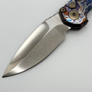 Marfione Custom LUDT Gen III Galactic Acid Slab Side Titanium Handles w/ Bronze Accents & Tulip Ground Cracked Ice