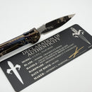 Marfione Custom LUDT Gen III Galactic Acid Slab Side Titanium Handles w/ Bronze Accents & Tulip Ground Cracked Ice