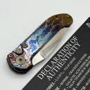 Marfione Custom LUDT Gen III Galactic Acid Slab Side Titanium Handles w/ Bronze Accents & Tulip Ground Cracked Ice