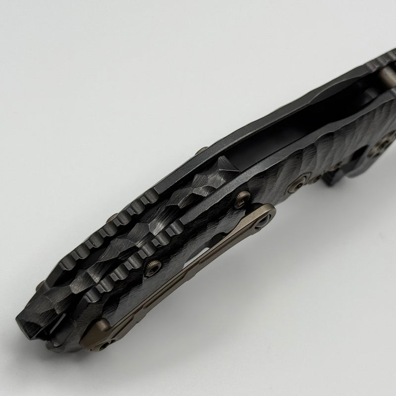 Heretic Knives Medusa M/A John Gray Collab w/ Roked DLC Handles w/ Bronze Hardware & DLC Tanto