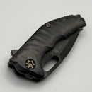 Heretic Knives Medusa M/A John Gray Collab w/ Roked DLC Handles w/ Bronze Hardware & DLC Tanto