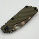 Mick Strider SnG OD Green DGG Double Gunner Grip & Antique Bronze w/ GhostStripe S30V