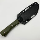 McNees Ridge Runner 3.6" Fixed Blade Green G-10 w/ Stonewash CPM-3V