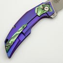 Reate Knives Velocity Tashi Bharucha Bead Blast Titanium Handles w/ ZircuTi Inlays & Hand Satin Elmax (In House Modified)