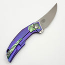 Reate Knives Velocity Tashi Bharucha Bead Blast Titanium Handles w/ ZircuTi Inlays & Hand Satin Elmax (In House Modified)
