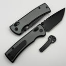 Chaves Knives X-Lock w/ Gray Aluminum Handles & BlacK Tanto D2
