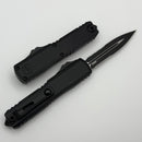 Microtech UTX-70 Gen IV Tactical w/ Black Handle & Part Serrated D/E Black M390MK 11474-2T