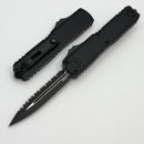 Microtech UTX-70 Gen IV Tactical w/ Black Handle & Full Serrated D/E Black M390MK 11474-3T