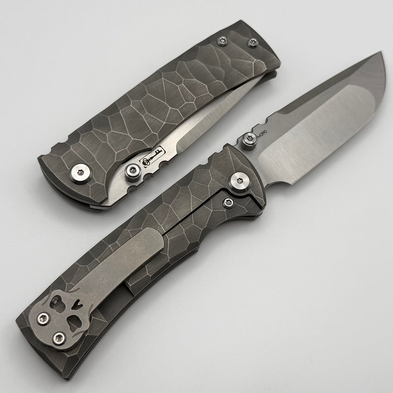 Chaves Redencion Street Rocked Titanium & M390 Drop Point