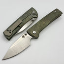 Chaves Knives Scapegoat Green Half Rocked Titanium & M390