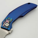 Reate Knives Velocity Tashi Bharucha Bead Blast Titanium Handles w/ ZircuTi Inlays & Hand Satin Elmax (In House Modified)