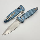 Marfione Select Microtech Socom Ram-Lok Ice Blue Titanium Frag Handles w/ Blue Accents & Spear Point Stonewash M390MK 160RL-10FRSMS7
