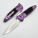 Marfione Select Microtech Socom Ram-Lok Purple Haze Titanium Textured Inlaid Handles w/ Purple Accents & Spear Point Stonewash M390MK 160RL-10SMS6