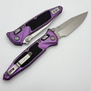 Marfione Select Microtech Socom Ram-Lok Purple Haze Titanium Textured Inlaid Handles w/ Purple Accents & Spear Point Stonewash M390MK 160RL-10SMS6