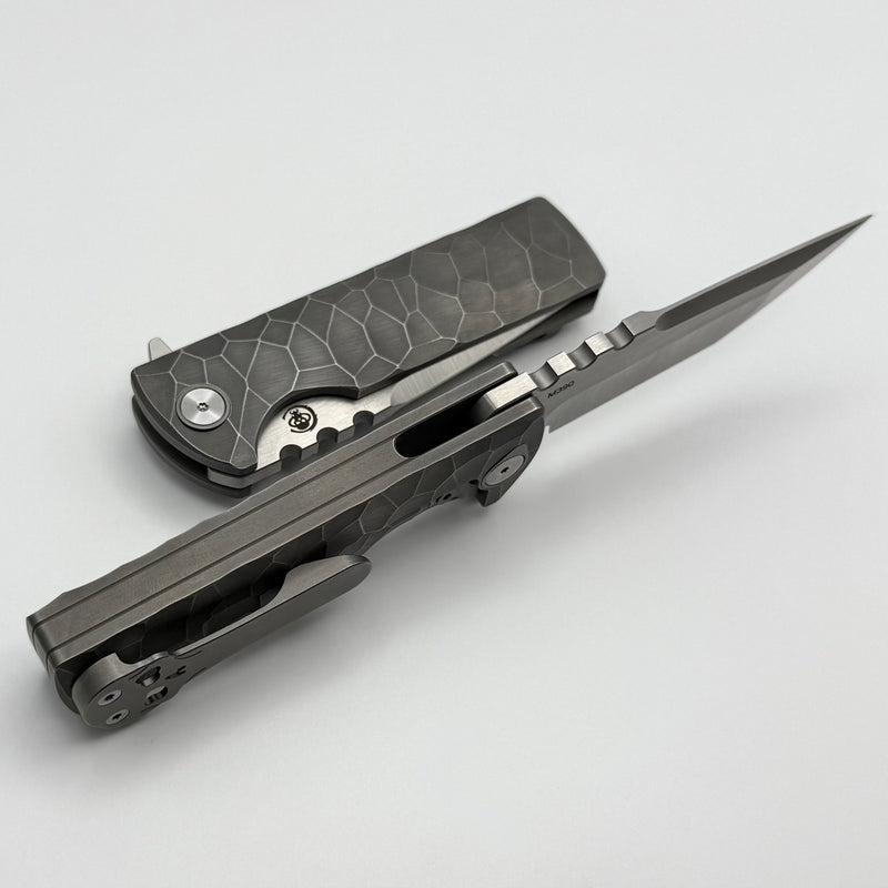 Chaves Knives T.A.K Ambidextrous Knife Tanto M390 & Full Rocked Titani