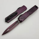 Microtech Ultratech Gen IV D/E Half Tri-Grip Purple Abrasion Standard 11224HT-1PUAA