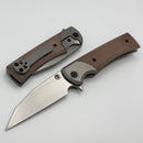 Chaves Knives Street Sangre Flipper El Chicano w/ Titanium Integral Micarta Inlaid Handle