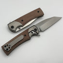 Chaves Knives Street Sangre Flipper El Chicano w/ Titanium Integral Micarta Inlaid Handle