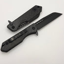 Heretic Knives M/A Jinn Flipper w/ Carbon Fiber Handles & DLC MagnaCut H213-6A-CF